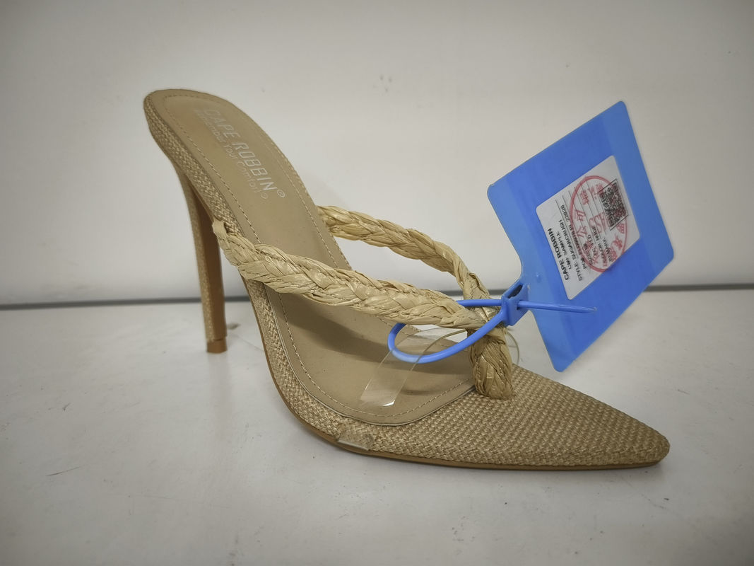 OEM Warna Wanita Stiletto Heels Dengan Bahan Karet Outsole High Heel 3-4.5In