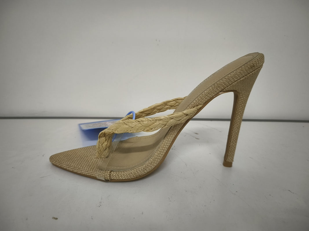 OEM Warna Wanita Stiletto Heels Dengan Bahan Karet Outsole High Heel 3-4.5In