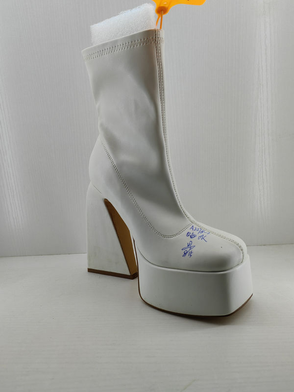 Gaya Stylish Wanita S Sepatu Tinggi Dengan Tarik Pada Penutupan Untuk Musim Gugur Musim Dingin